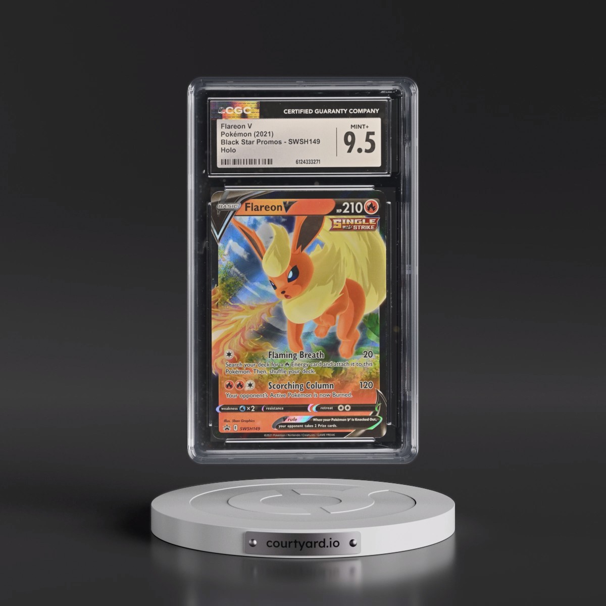 2017 Black Star Promos - Sword & Shield Flareon V - Holo #SWSH149 CGC 9.5