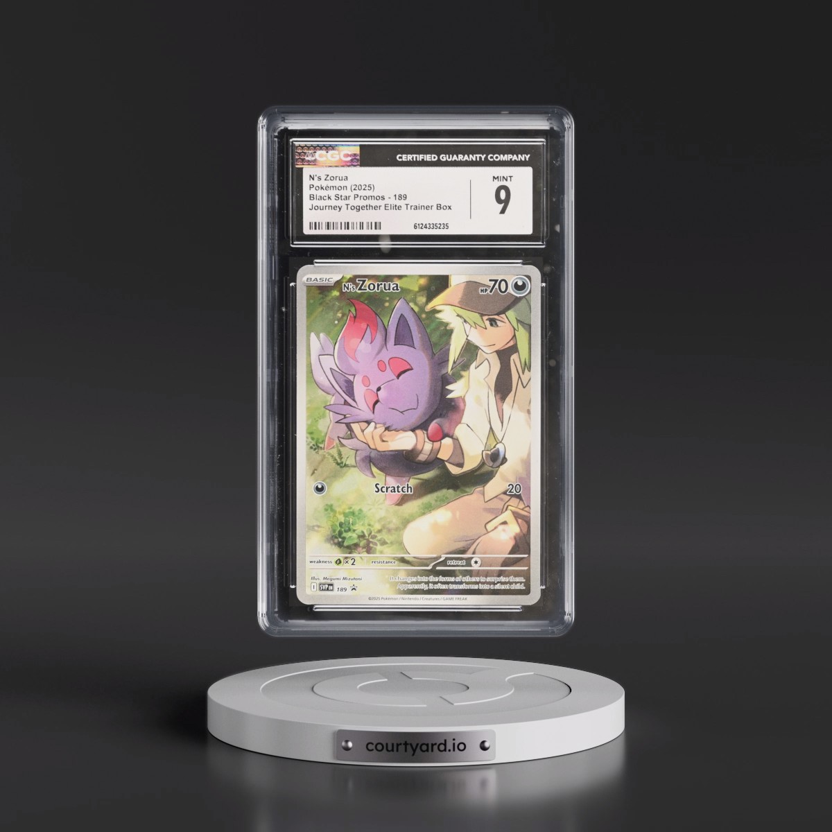 2023 Black Star Promos - Scarlet & Violet SVP EN #189 N's Zorua - Journey Together Elite Trainer Box (Holo) (CGC 9 MINT)