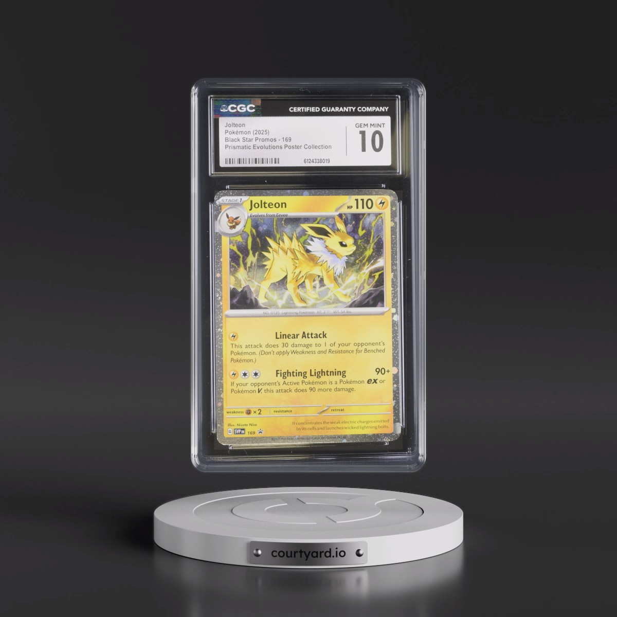 2023 Black Star Promos - Scarlet & Violet SVP EN #169 Jolteon - Prismatic Evolutions Poster Collection (Cosmos Holo) (CGC 10 GEM MINT)