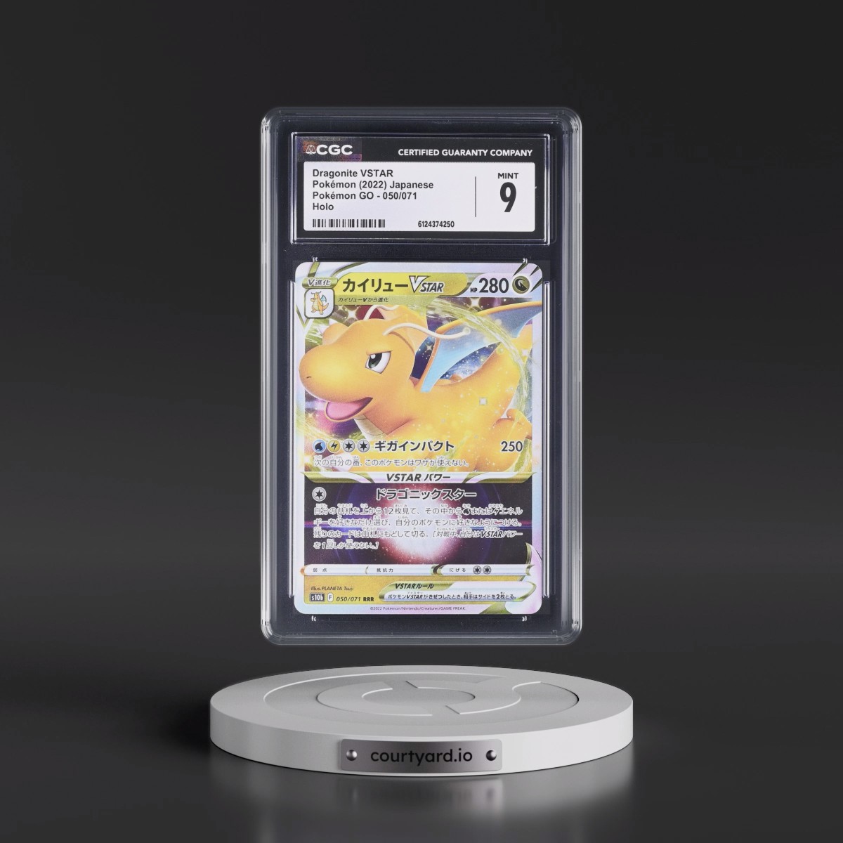 2022 Pokémon GO #050/071 Dragonite VSTAR - Holo (CGC 9 MINT)