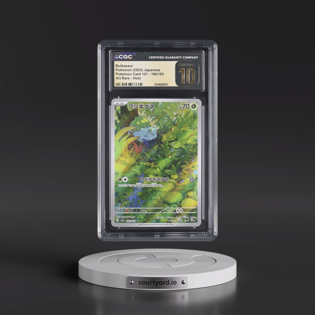 2023 Pokémon Card 151 #166/165 Bulbasaur - Art Rare Holo (CGC 10 PRISTINE)