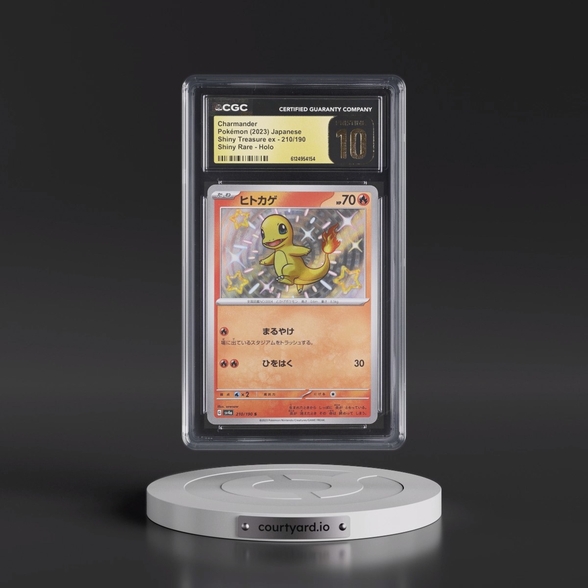 2023 Shiny Treasure ex #210/190 Charmander - Shiny Rare Holo (CGC 10 PRISTINE)