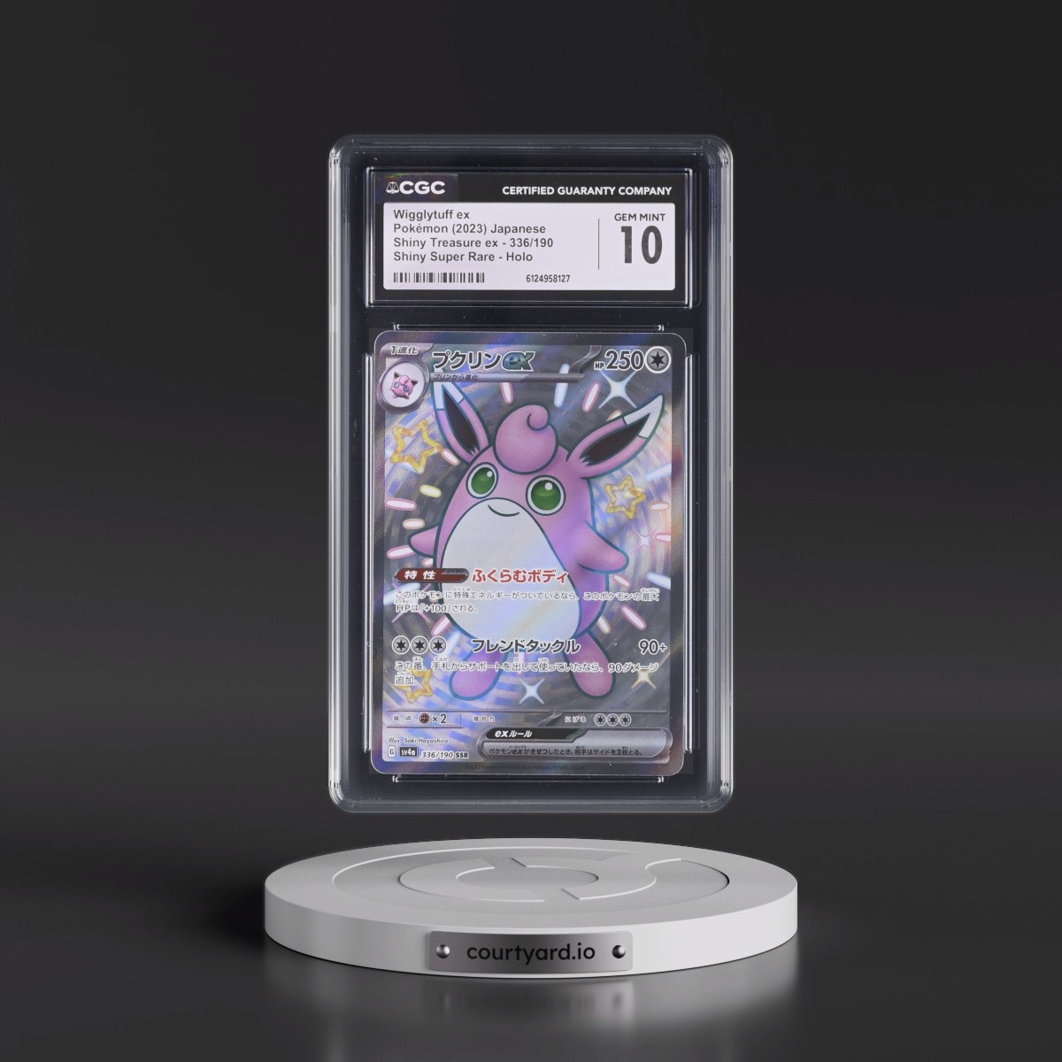 2023 Shiny Treasure ex #336/190 Wigglytuff ex - Shiny Super Rare Holo (CGC 10 GEM MINT)