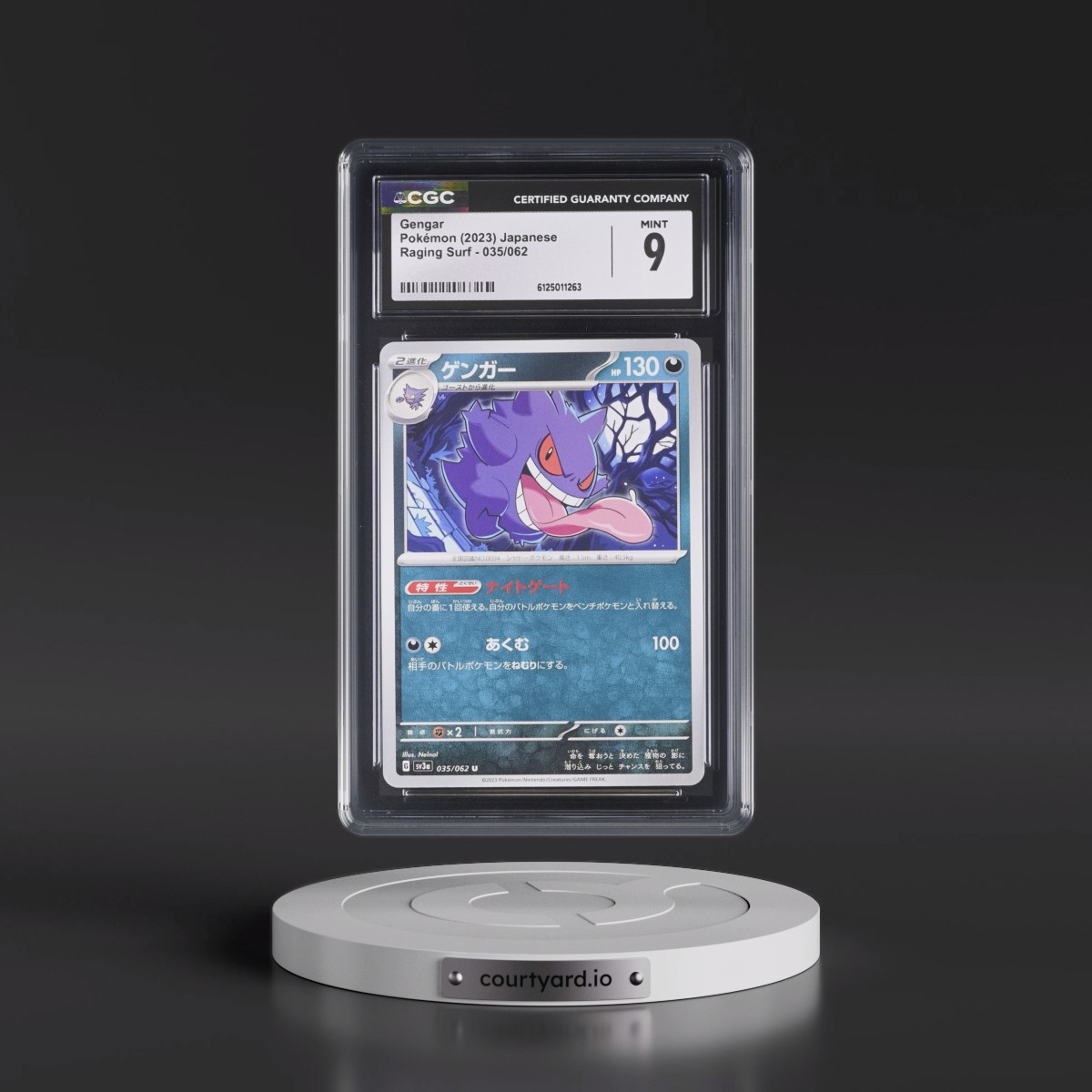 2023 Raging Surf #035/062 Gengar (CGC 9 MINT)