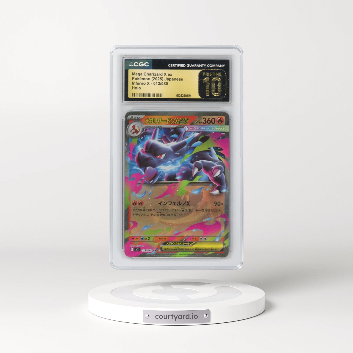 2025 Pokémon M2-Inferno X #013 Mega Charizard X EX - Holo (CGC 10 PRISTINE)