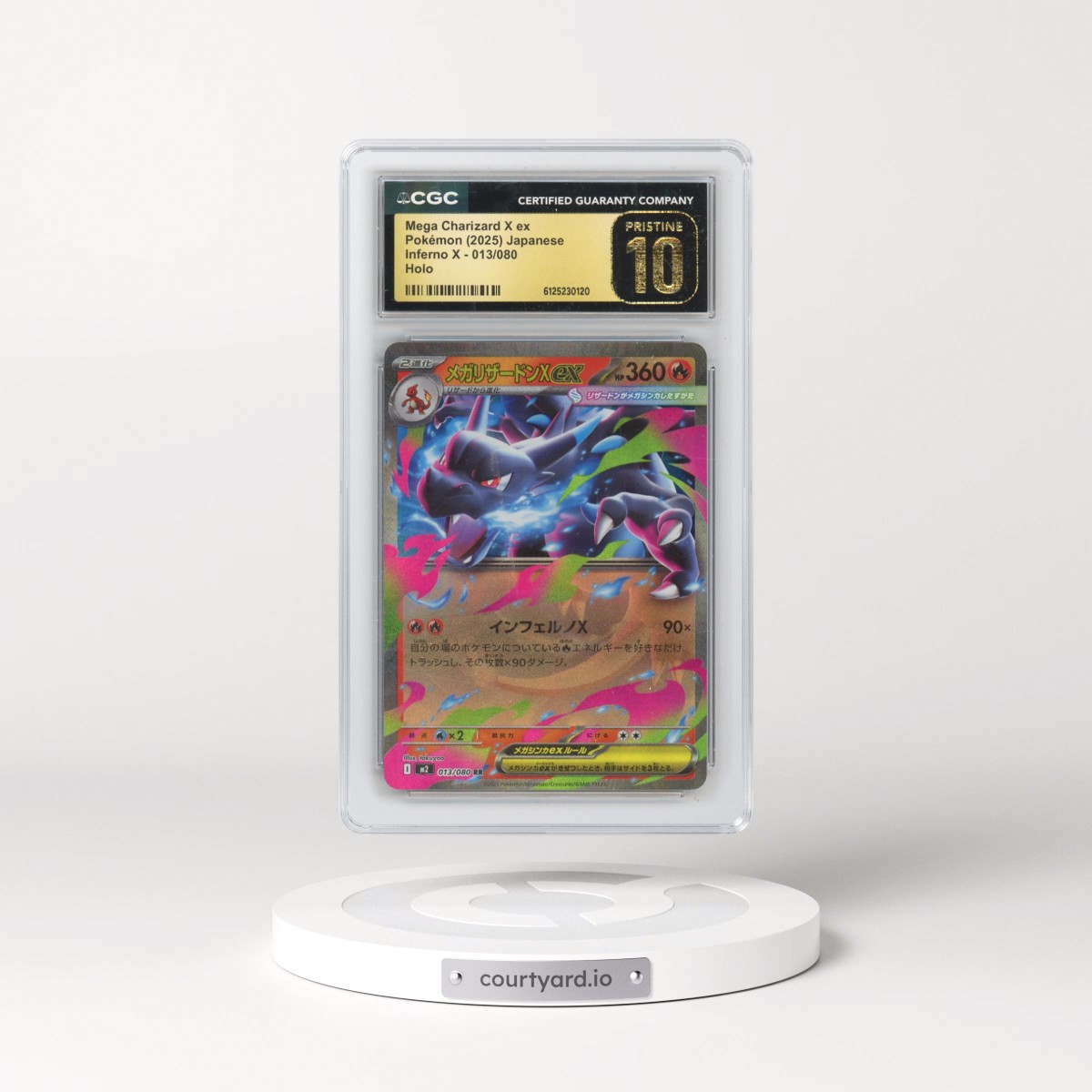 2025 Pokémon M2-Inferno X #013 Mega Charizard X EX - Holo (CGC 10 PRISTINE)