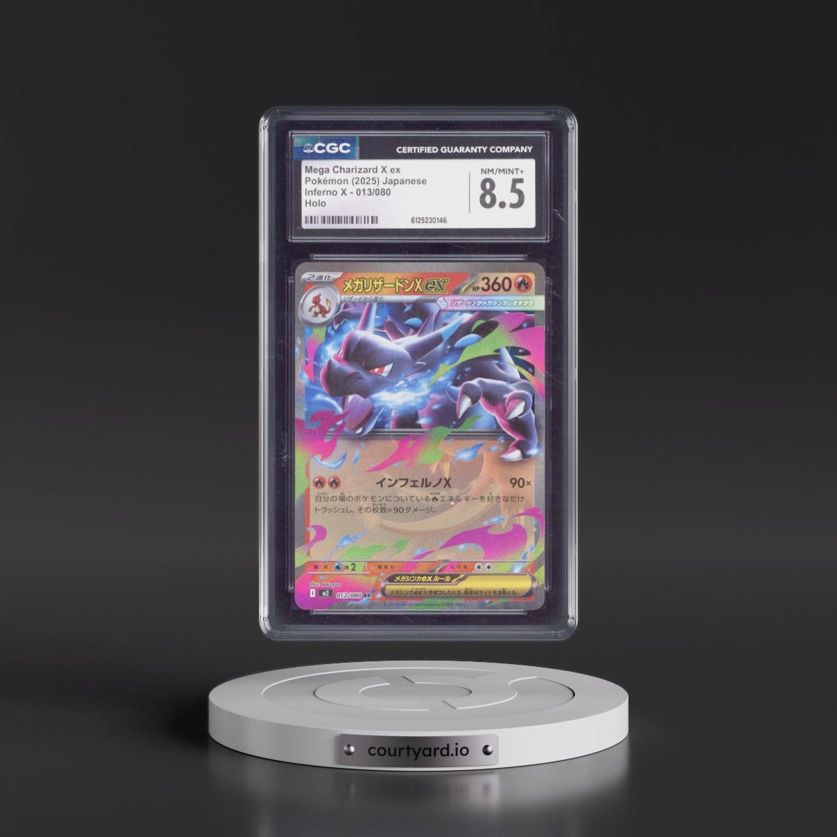 2025 Inferno X - M2 #013/080 Mega Charizard X ex - Holo (CGC 8.5 NM-MT+)
