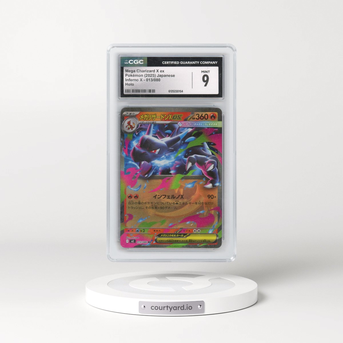 2025 Pokémon M2-Inferno X #013 Mega Charizard X EX - Holo (CGC 9 MINT)