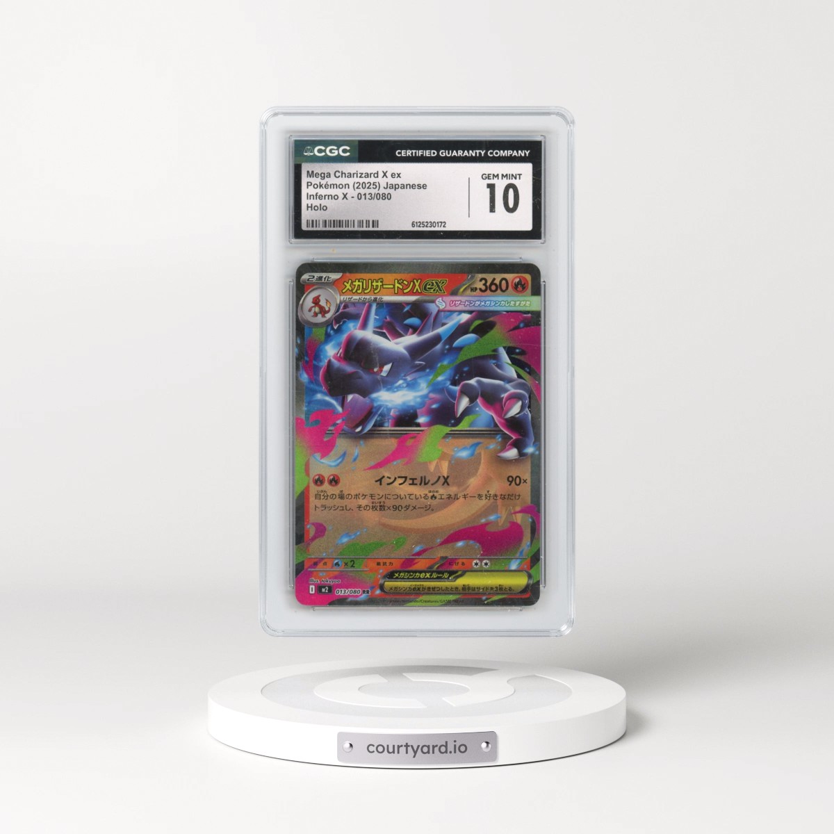2025 Pokémon M2-Inferno X #013 Mega Charizard X EX - Holo (CGC 10 GEM MINT)