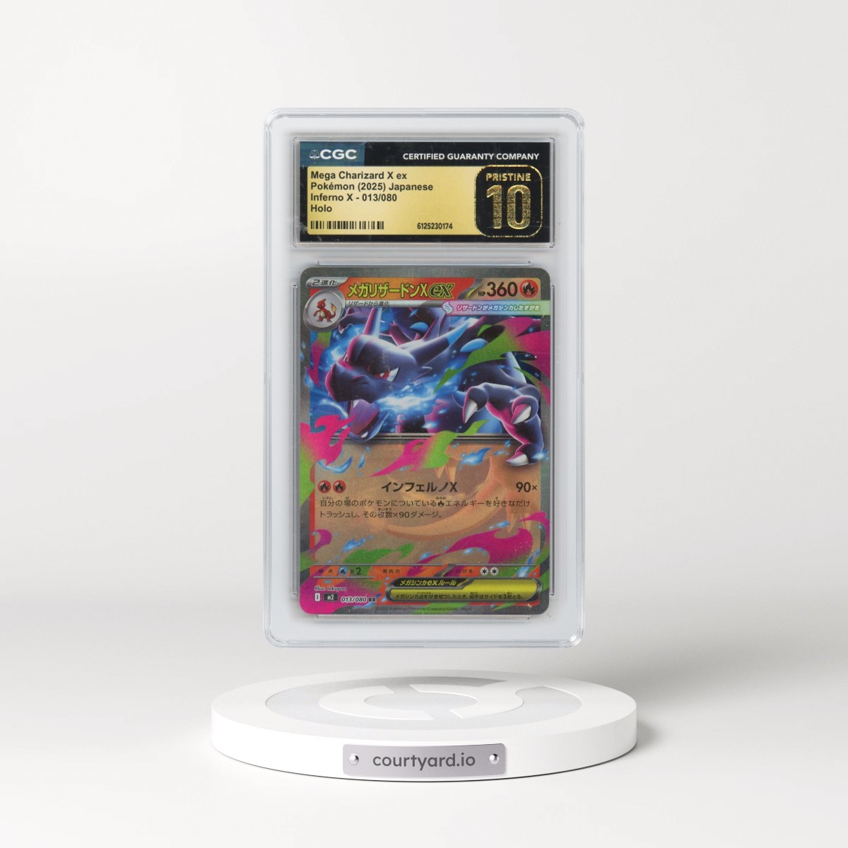 2025 Pokémon M2-Inferno X #013 Mega Charizard X EX - Holo (CGC 10 PRISTINE)