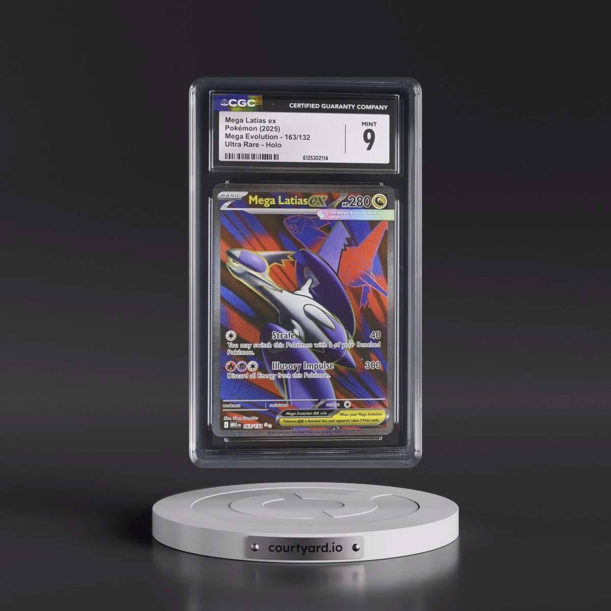 2025 Mega Evolution - MEG EN #163/132 Mega Latias ex - Ultra Rare Holo (CGC 9 MINT)
