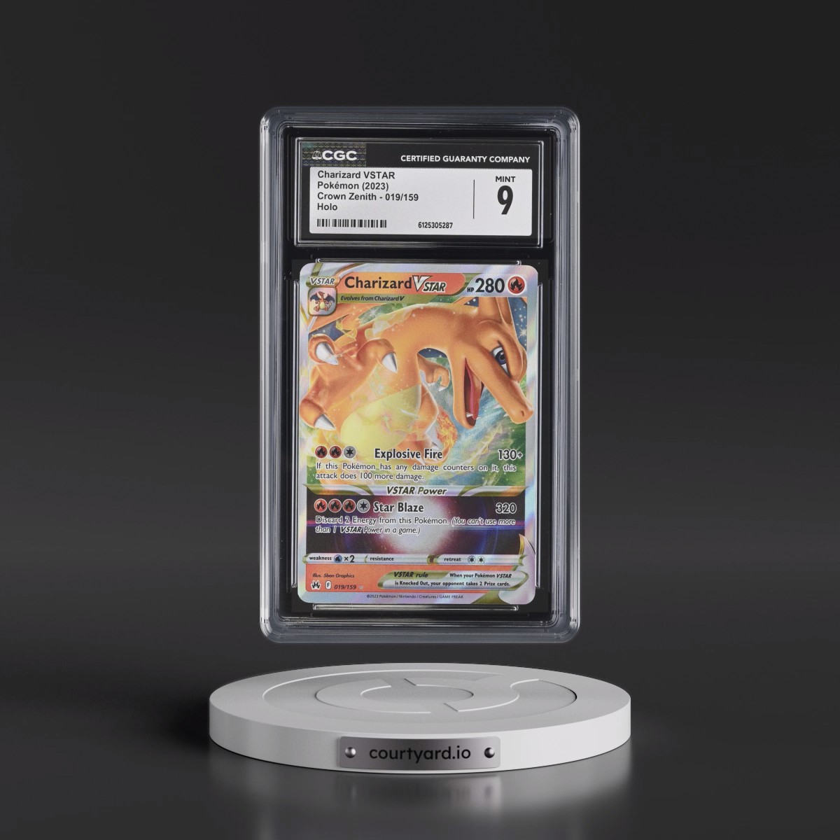 2023 Crown Zenith #019/159 Charizard VSTAR - Holo (CGC 9 MINT)