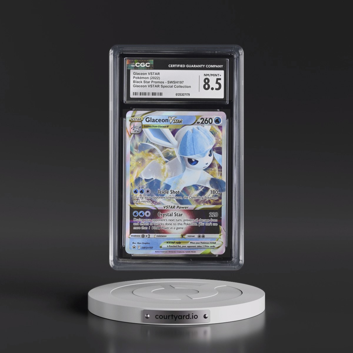 2017 Black Star Promos - Sword & Shield #SWSH197 Glaceon VSTAR - Glaceon VSTAR Special Collection (Holo) (CGC 8.5 NM-MT+)