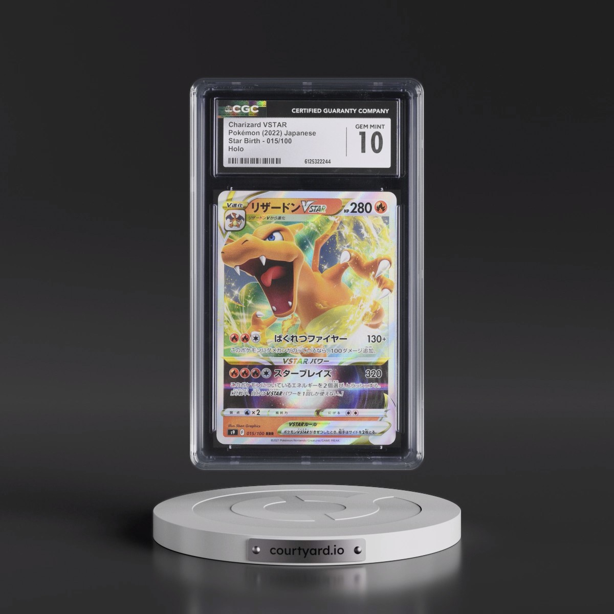 2022 Star Birth #015/100 Charizard VSTAR - Holo (CGC 10 GEM MINT)