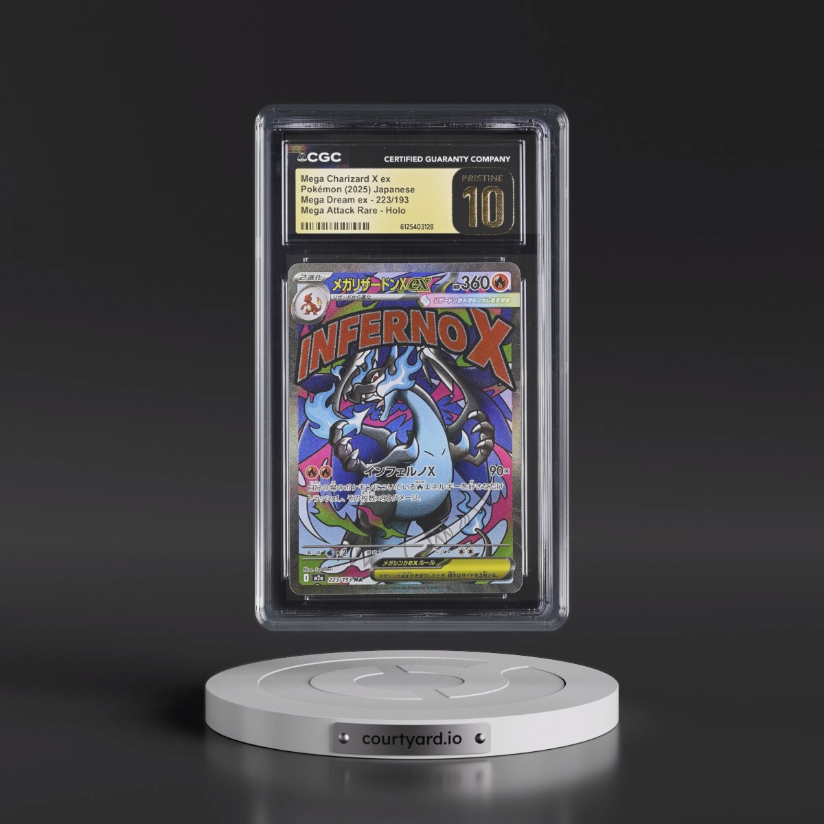 2025 Pokémon M2a-Mega Dream EX #223 Mega Charizard X EX - Holo Mega Attack Rare (CGC 10 PRISTINE)