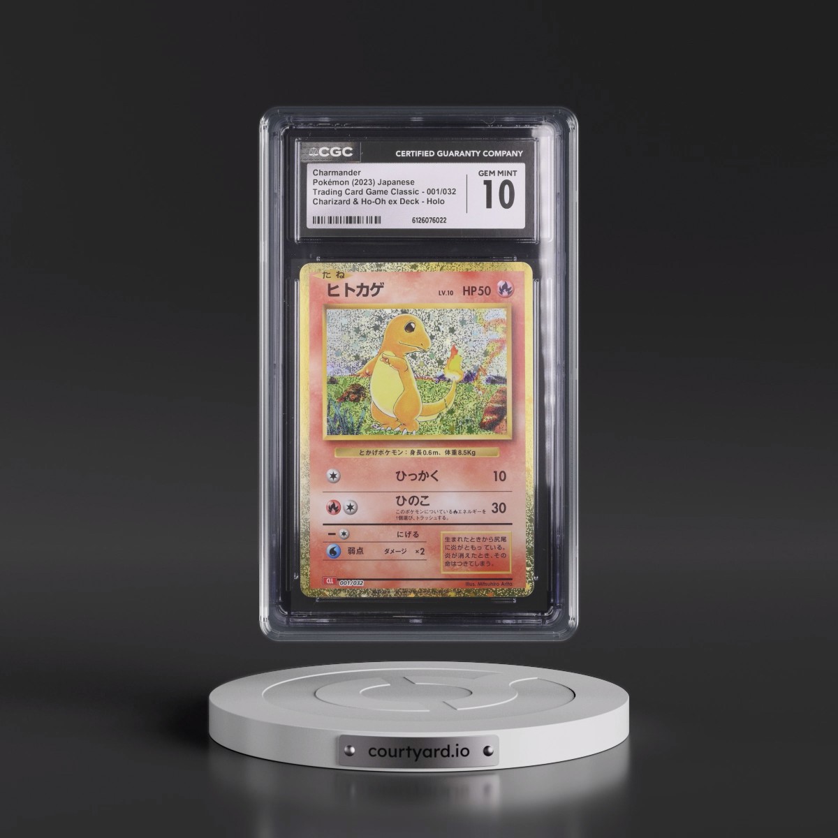 2023 Trading Card Game Classic - CLF, CLL, CLK #001/032 Charmander - Charizard & Ho-Oh ex Deck - CLL Holo (CGC 10 GEM MINT)