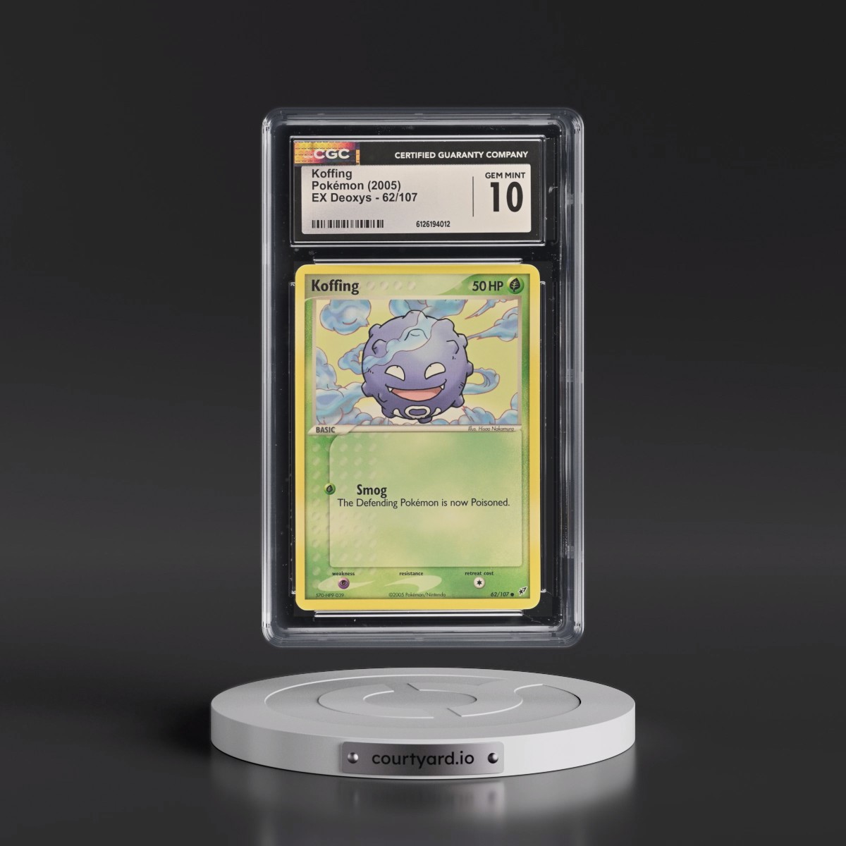 2005 EX Deoxys #62/107 Koffing (CGC 10 GEM MINT)