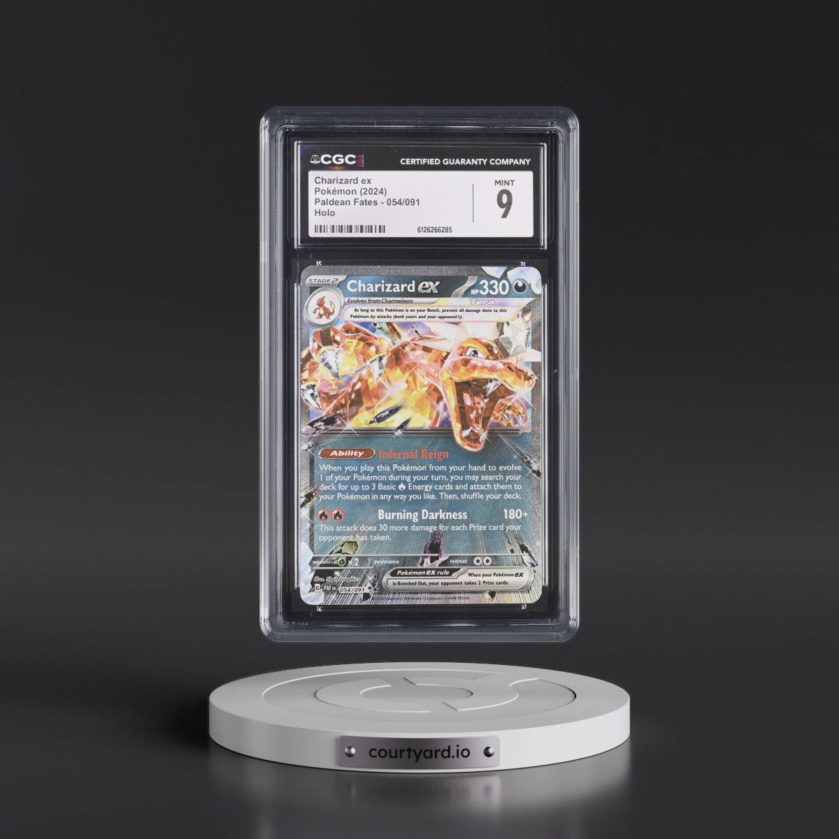 2024 Paldean Fates - PAF EN #054/091 Charizard ex - Holo (CGC 9 MINT)