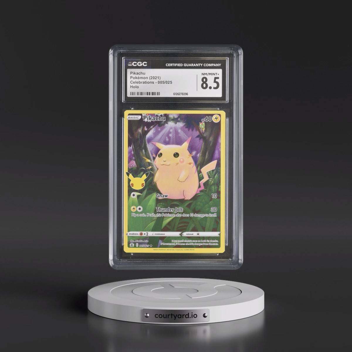 2021 Celebrations #005/025 Pikachu - Holo (CGC 8.5 NM-MT+)