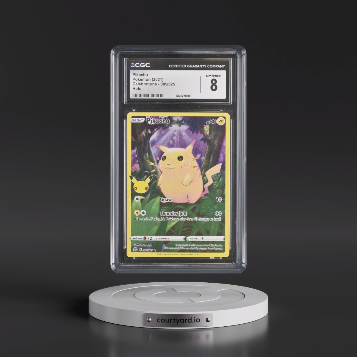 2021 Celebrations #005/025 Pikachu - Holo (CGC 8 NM-MT)