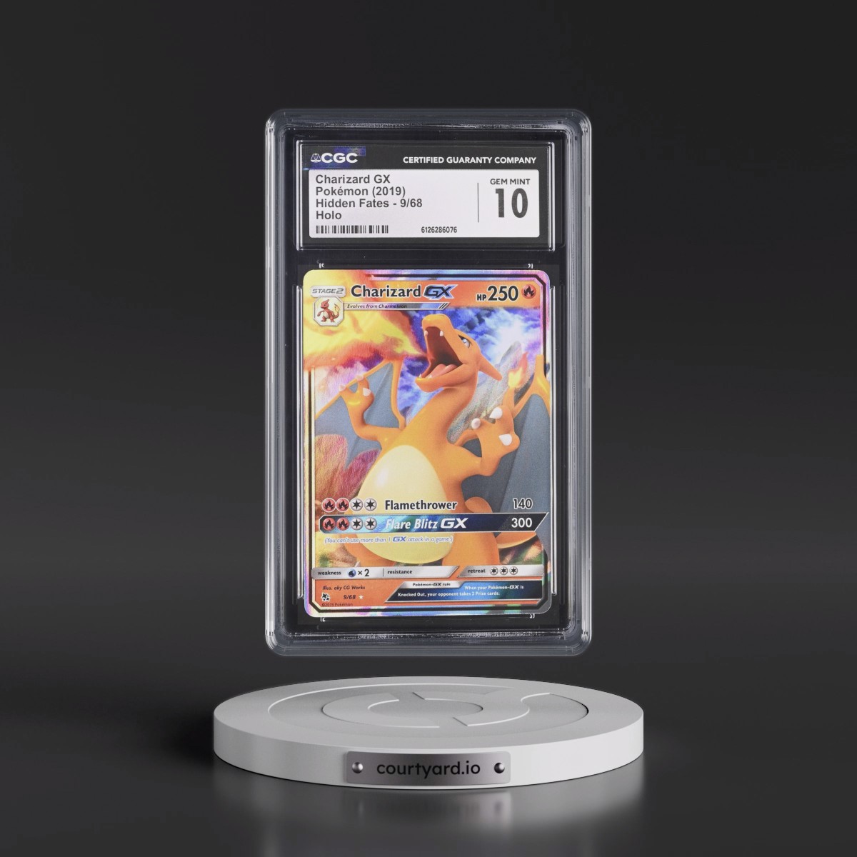 2019 Hidden Fates #9/68 Charizard GX - Holo (CGC 10 GEM MINT)