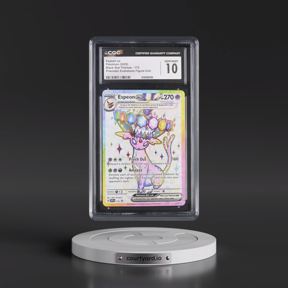 2023 Black Star Promos - Scarlet & Violet SVP EN #175 Espeon ex - Prismatic Evolutions Premium Figure Collection (Holo) (CGC 10 GEM MINT)