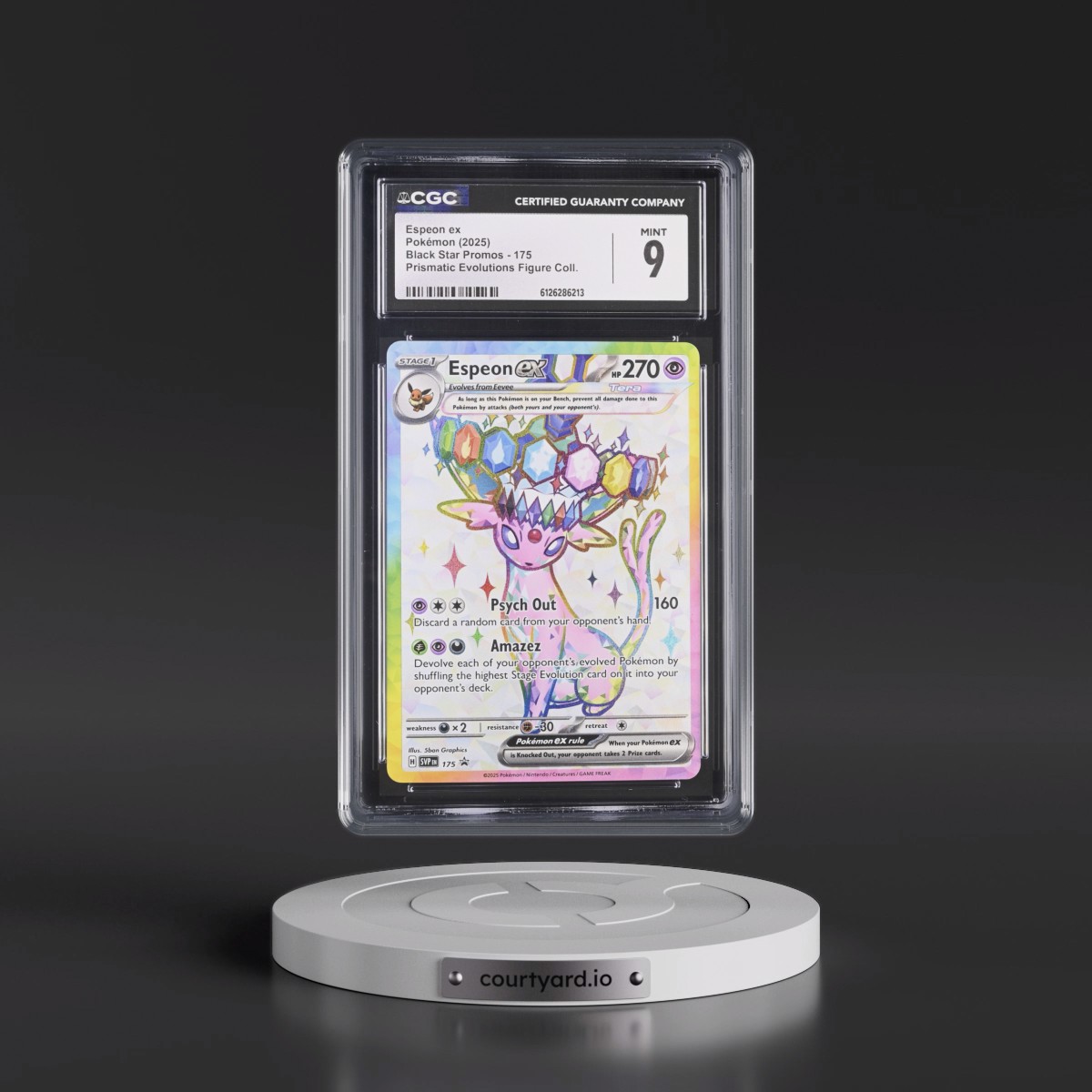 2023 Black Star Promos - Scarlet & Violet SVP EN #175 Espeon ex - Prismatic Evolutions Premium Figure Collection (Holo) (CGC 9 MINT)