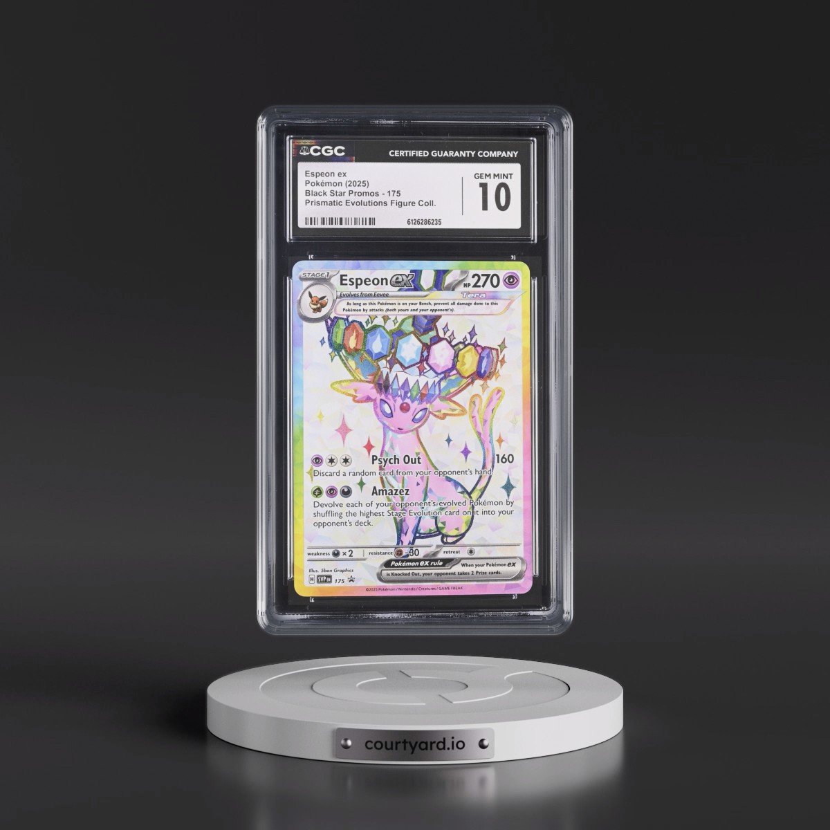 2023 Black Star Promos - Scarlet & Violet SVP EN #175 Espeon ex - Prismatic Evolutions Premium Figure Collection (Holo) (CGC 10 GEM MINT)