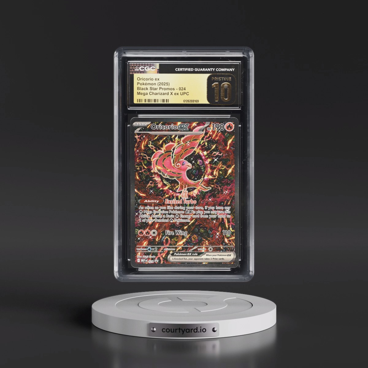 2025 Black Star Promos - Mega Evolution MEP EN Oricorio ex - Mega Charizard X ex Ultra Premium Collection (Holo) #024 CGC 10