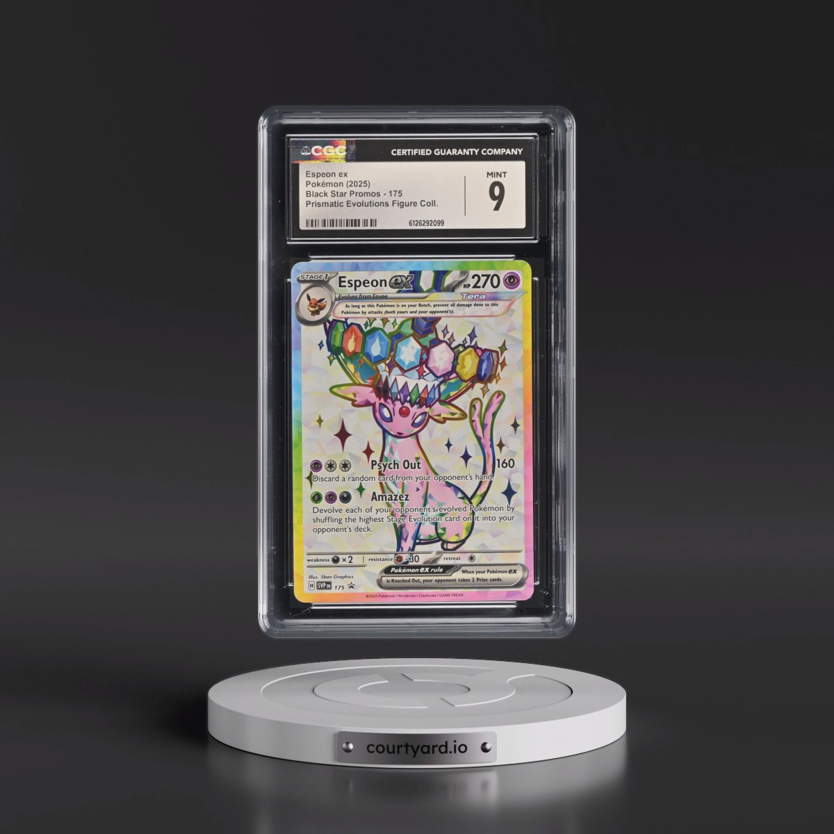 2023 Black Star Promos - Scarlet & Violet SVP EN #175 Espeon ex - Prismatic Evolutions Premium Figure Collection (Holo) (CGC 9 MINT)