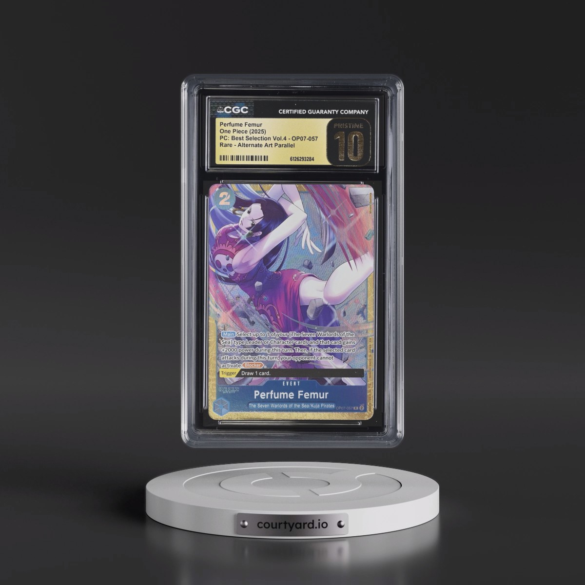 2025 Premium Collection Best Selection Vol.4 - English #OP07-057 Perfume Femur - Alternate Art Parallel (CGC 10 PRISTINE)