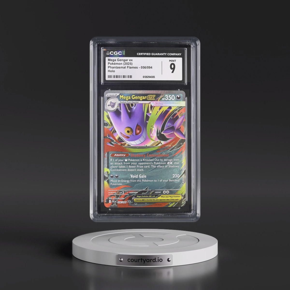 2025 Phantasmal Flames - PFL EN #056/094 Mega Gengar ex - Holo (CGC 9 MINT)