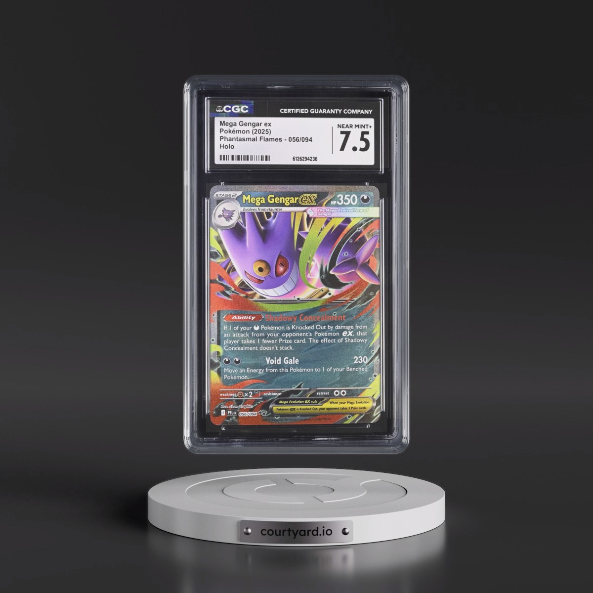2025 Phantasmal Flames - PFL EN #056/094 Mega Gengar ex - Holo (CGC 7.5 NM+)