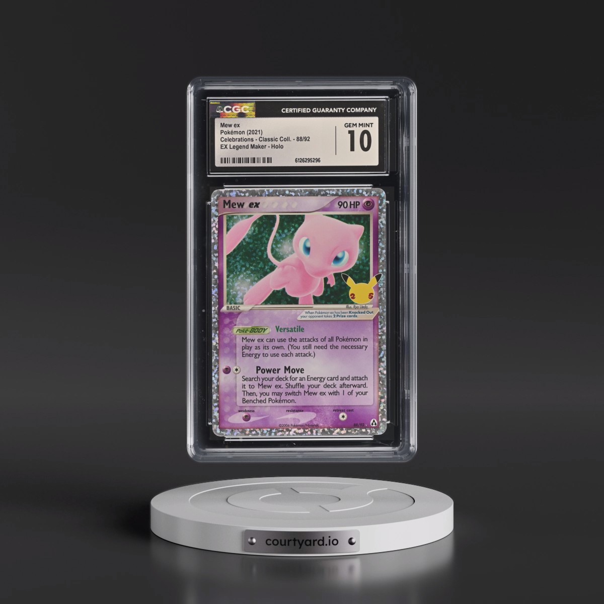 2021 Celebrations - Classic Collection #88/92 Mew ex - EX Legend Maker Holo (CGC 10 GEM MINT)