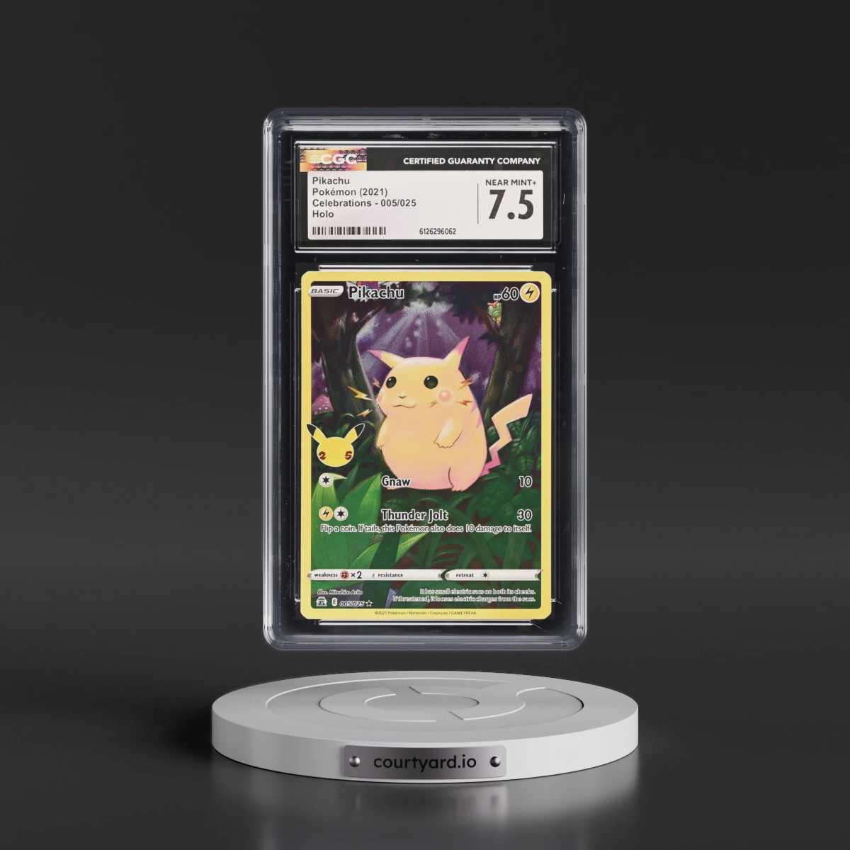 2021 Celebrations #005/025 Pikachu - Holo (CGC 7.5 NM+)