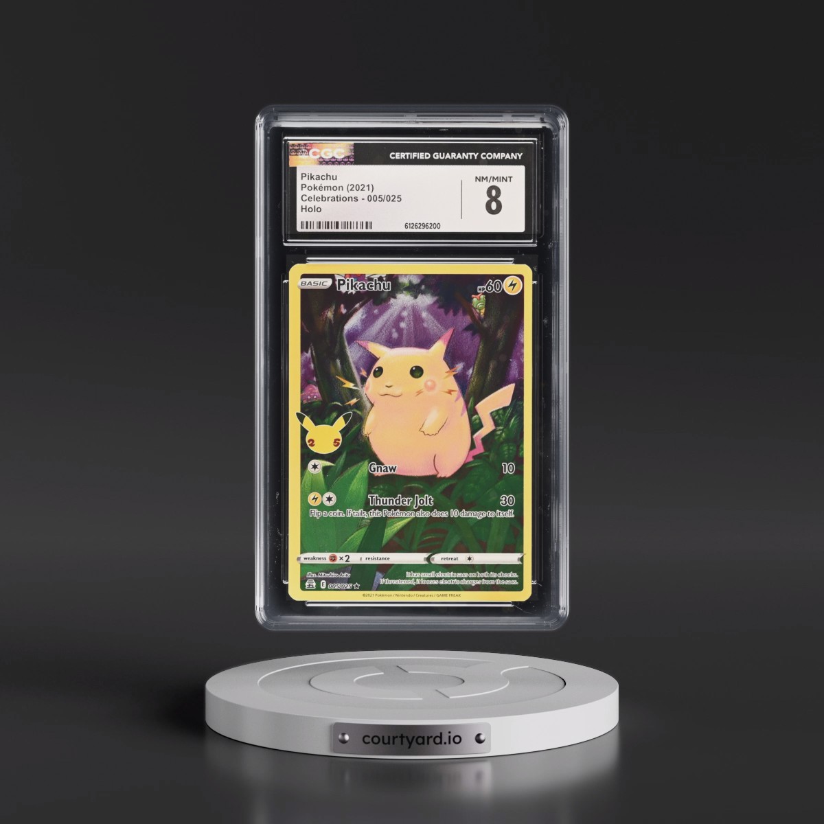 2021 Celebrations #005/025 Pikachu - Holo (CGC 8 NM-MT)