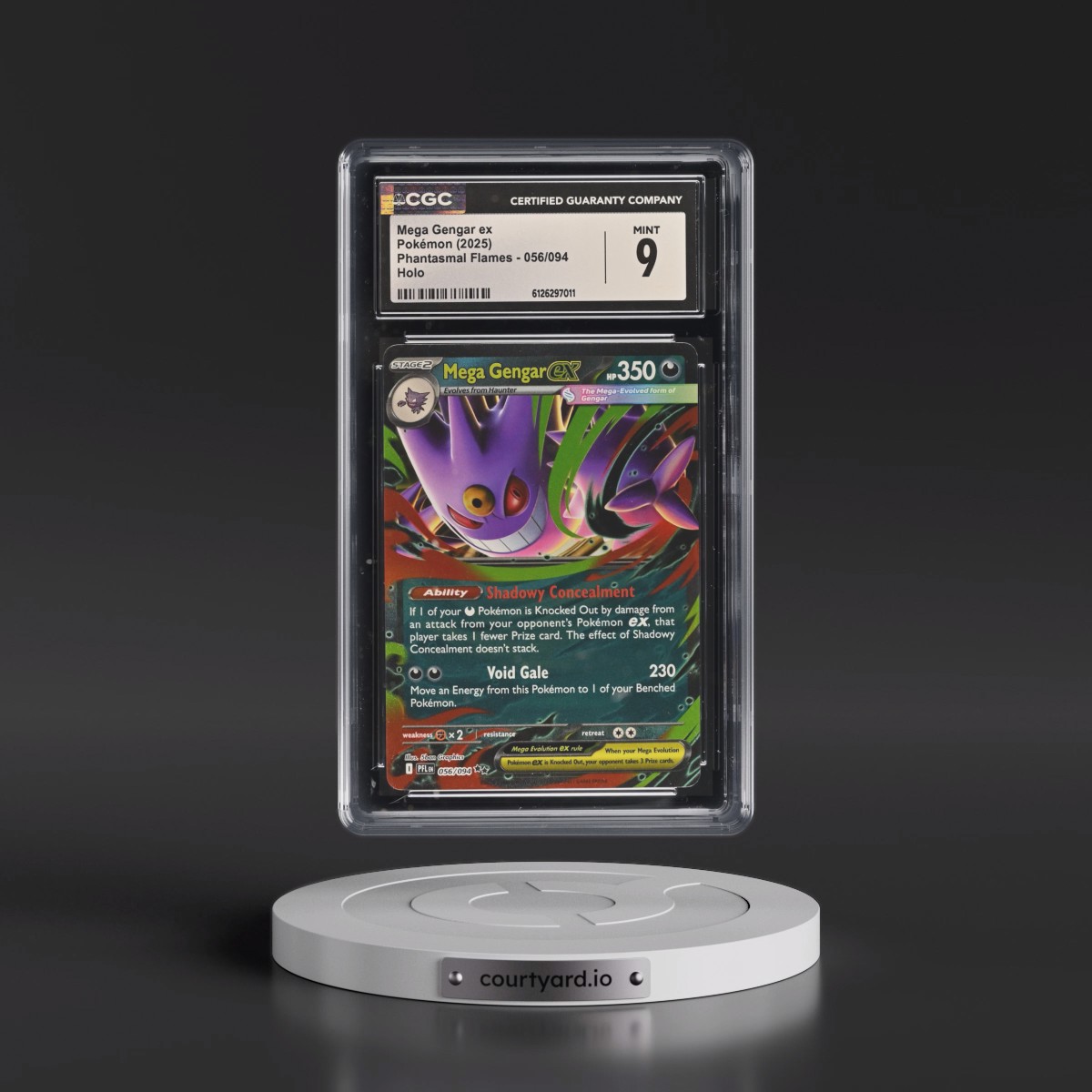 2025 Phantasmal Flames - PFL EN #056/094 Mega Gengar ex - Holo (CGC 9 MINT)