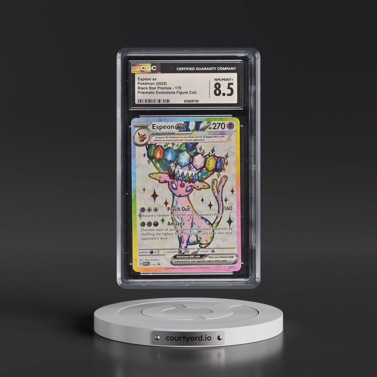 2023 Black Star Promos - Scarlet & Violet SVP EN #175 Espeon ex - Prismatic Evolutions Premium Figure Collection (Holo) (CGC 8.5 NM-MT+)