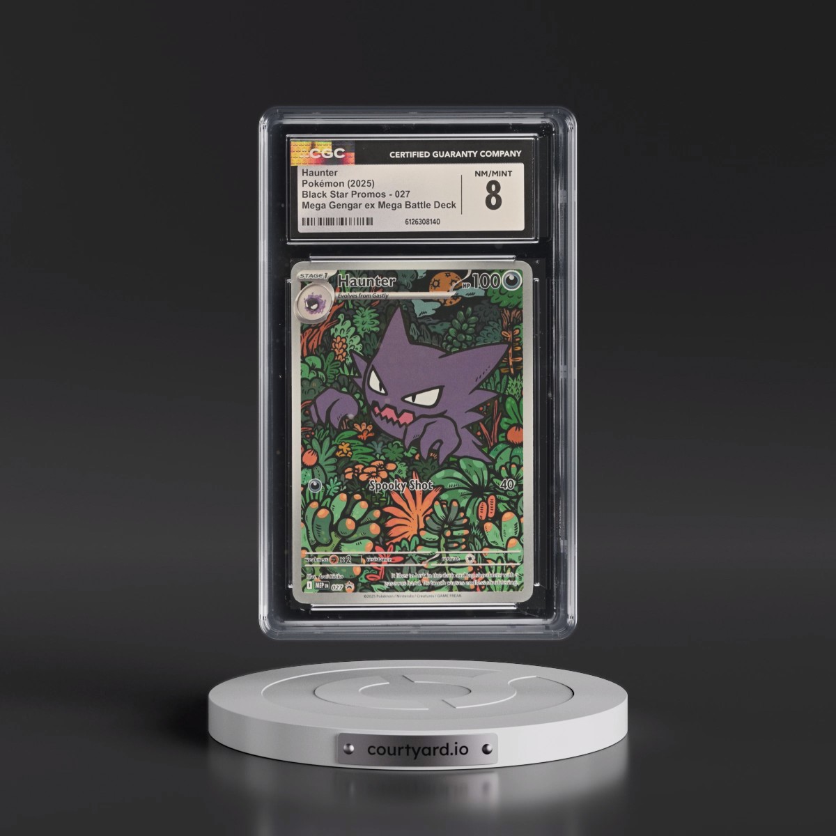 2025 Black Star Promos - Mega Evolution MEP EN #027 Haunter - Mega Gengar ex Mega Battle Deck (Holo) (CGC 8 NM-MT)