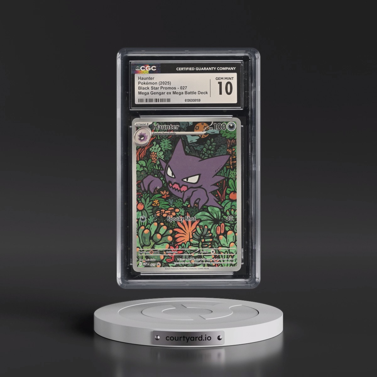 2025 Black Star Promos - Mega Evolution MEP EN #027 Haunter - Mega Gengar ex Mega Battle Deck (Holo) (CGC 10 GEM MINT)