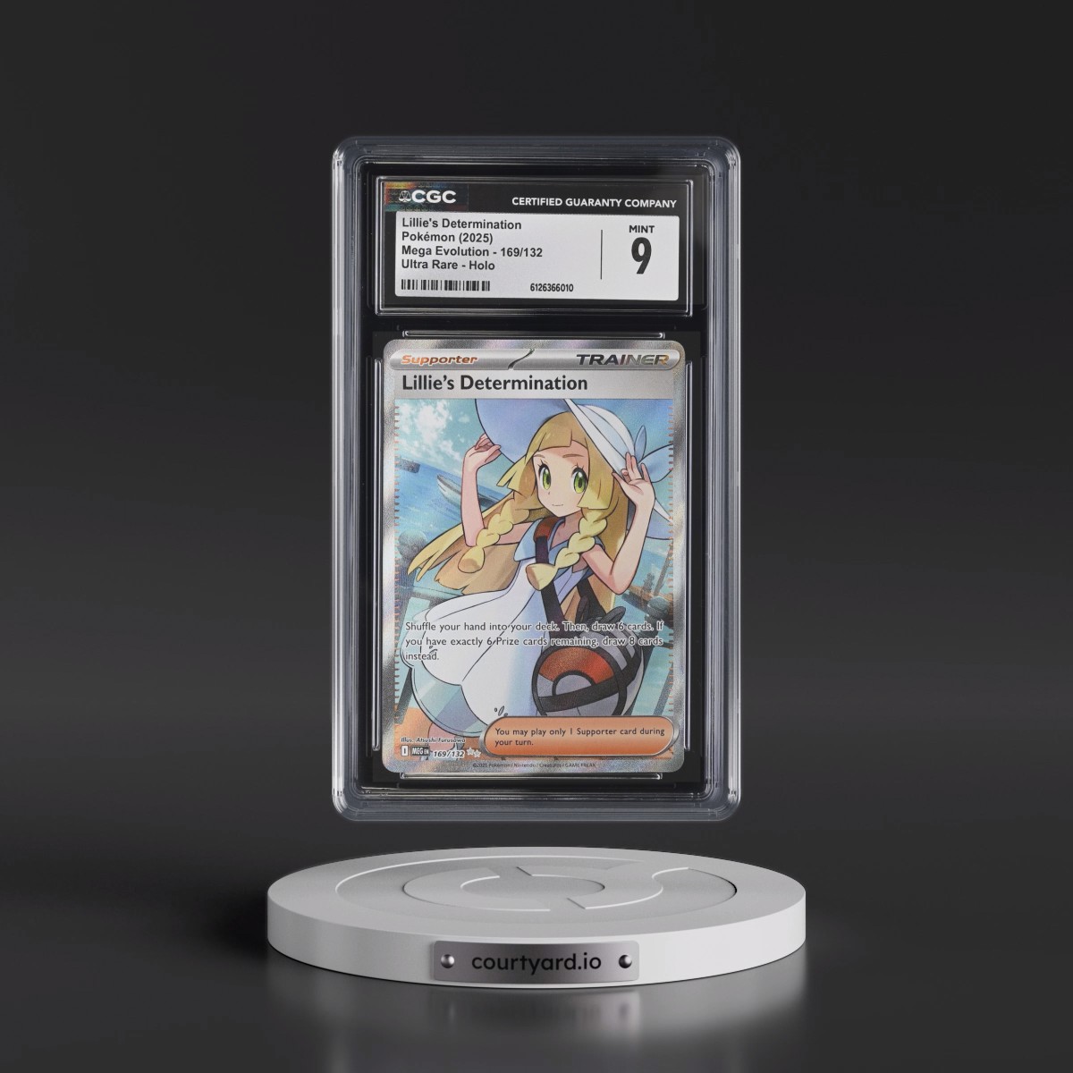 2025 Mega Evolution - MEG EN #169/132 Lillie's Determination - Ultra Rare Holo (CGC 9 MINT)