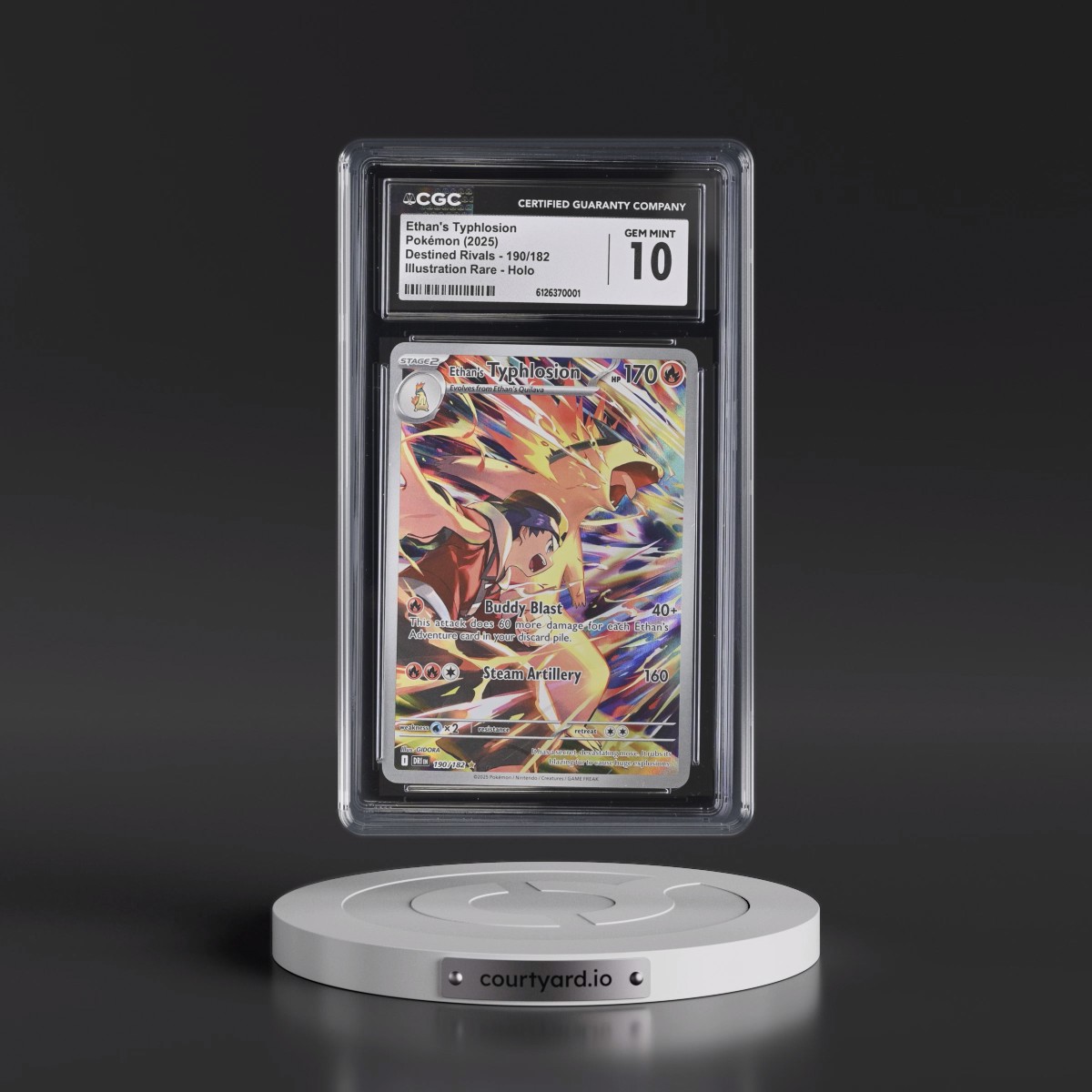 2025 Destined Rivals - DRI EN #190/182 Ethan's Typhlosion - Illustration Rare Holo (CGC 10 GEM MINT)