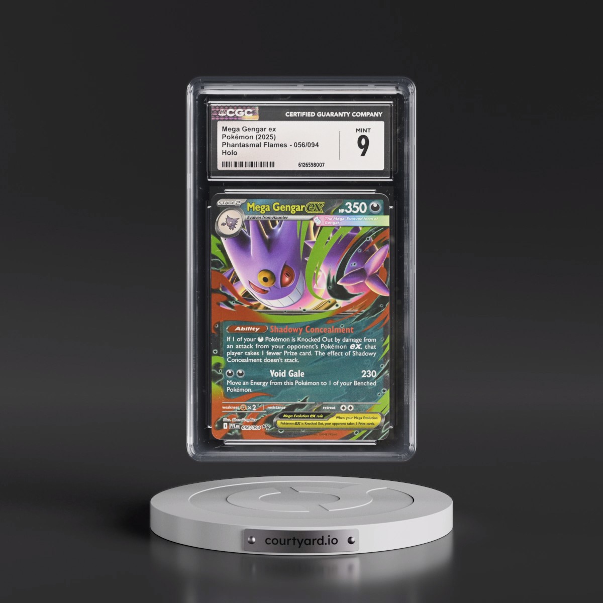 2025 Phantasmal Flames - PFL EN #056/094 Mega Gengar ex - Holo (CGC 9 MINT)