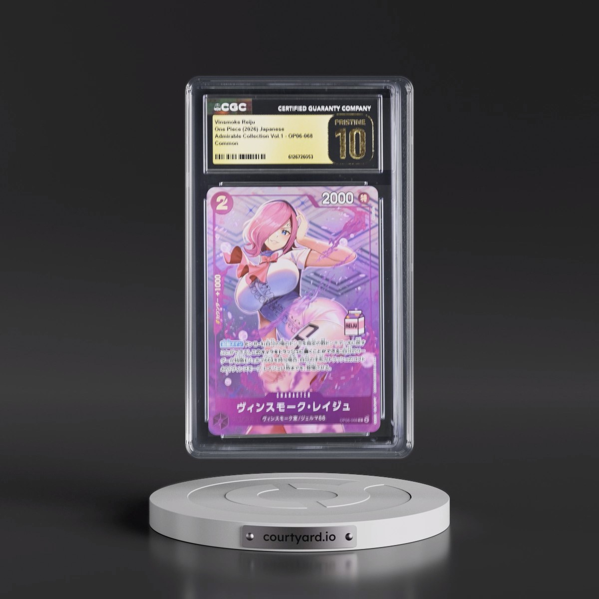 2026 Admirable Collection Vol.1 Vinsmoke Reiju - Japanese #OP06-068 Vinsmoke Reiju (CGC 10 PRISTINE)