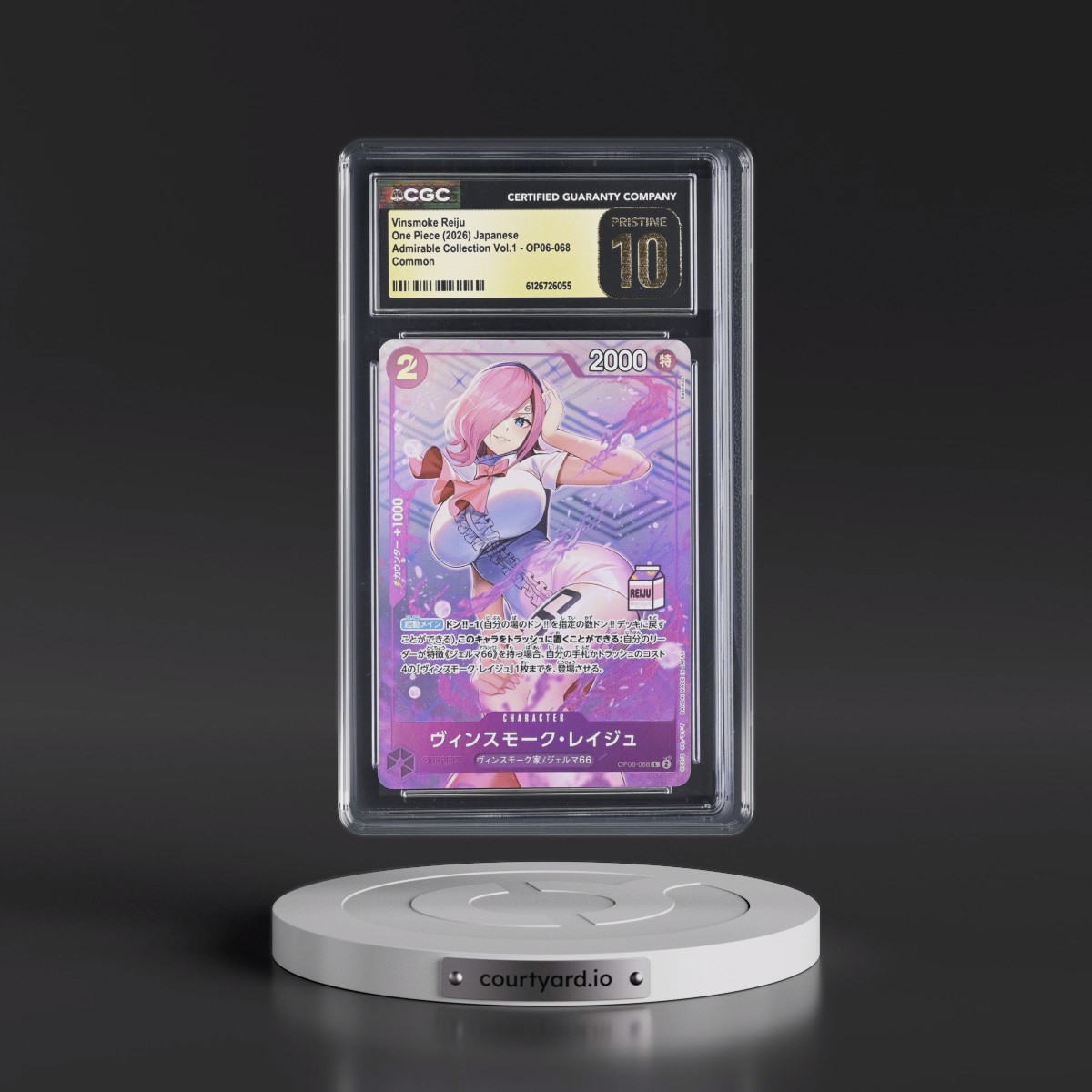 2026 Admirable Collection Vol.1 Vinsmoke Reiju - Japanese #OP06-068 Vinsmoke Reiju (CGC 10 PRISTINE)