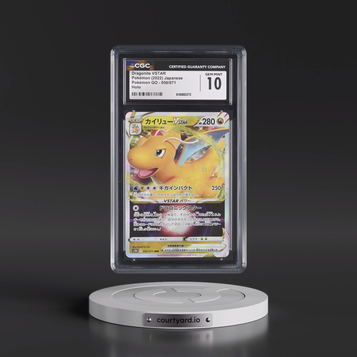 2022 Pokémon GO #050/071 Dragonite VSTAR - Holo (CGC 10 GEM MINT)