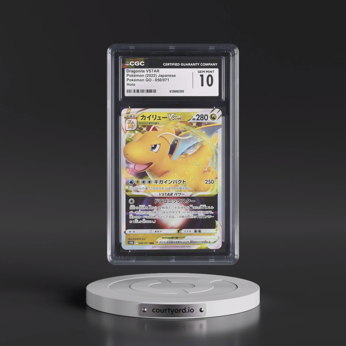 2022 Pokémon GO #050/071 Dragonite VSTAR - Holo (CGC 10 GEM MINT)
