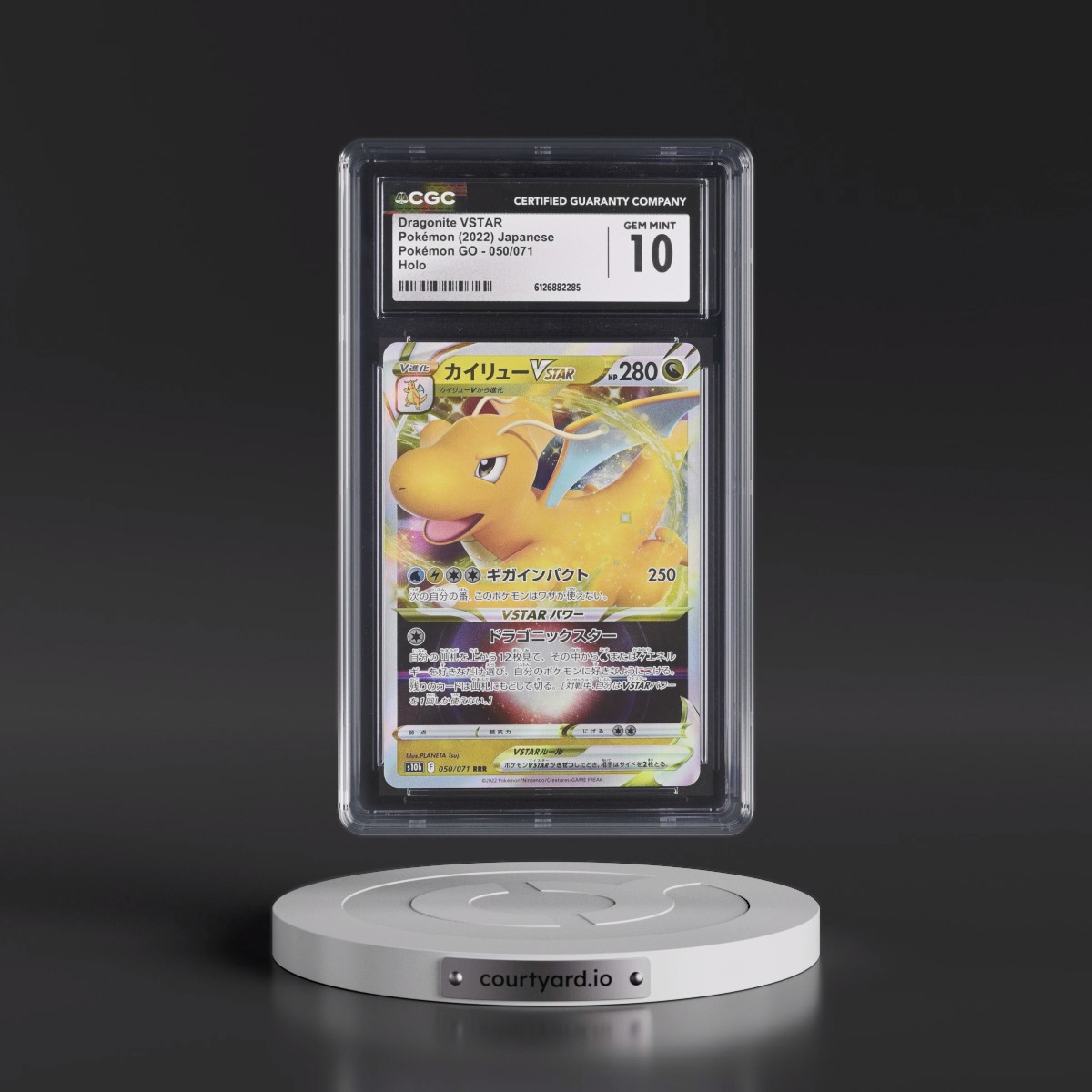 2022 Pokémon GO #050/071 Dragonite VSTAR - Holo (CGC 10 GEM MINT)