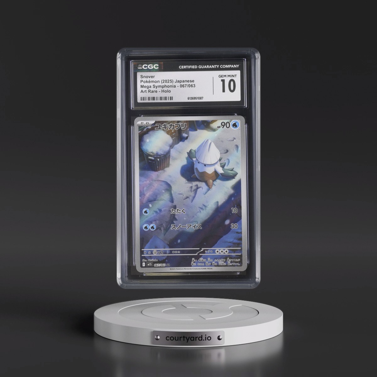 2025 Mega Symphonia - M1S #067/063 Snover - Art Rare Holo (CGC 10 GEM MINT)
