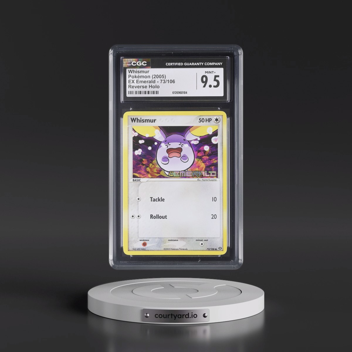 2005 EX Emerald #73/106 Whismur - Reverse Holo (CGC 9.5 MINT+)